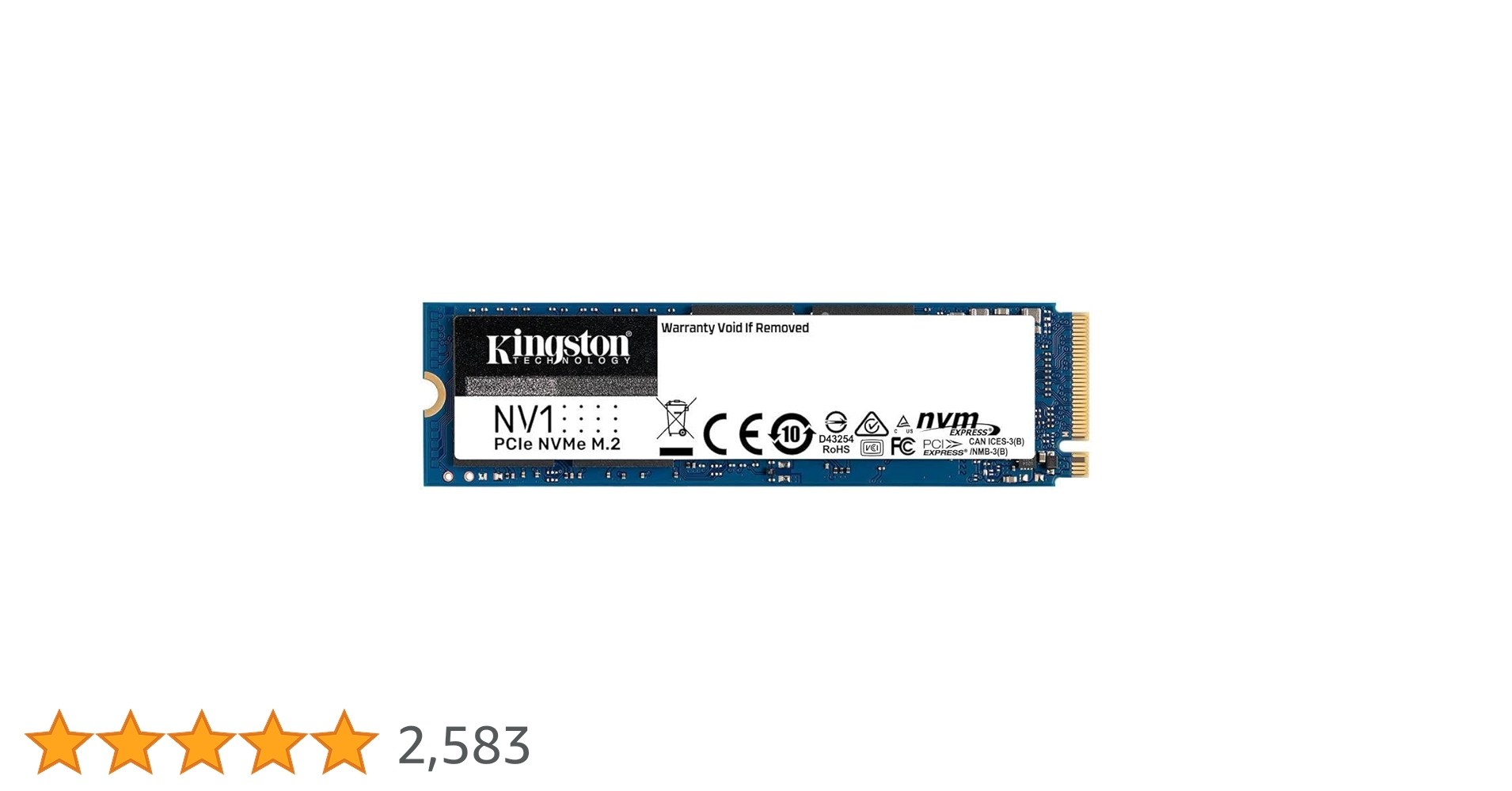 Amazon | キングストン SNVS/1000G 1000GB NV1 NVMe PCIe SSD